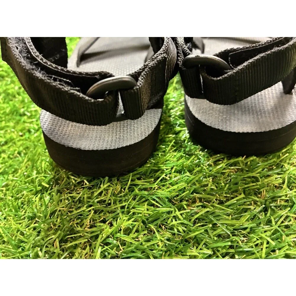 Teva Original Universal Flip Flop Sport Sandals Men’s 7 Black Hook & Loop